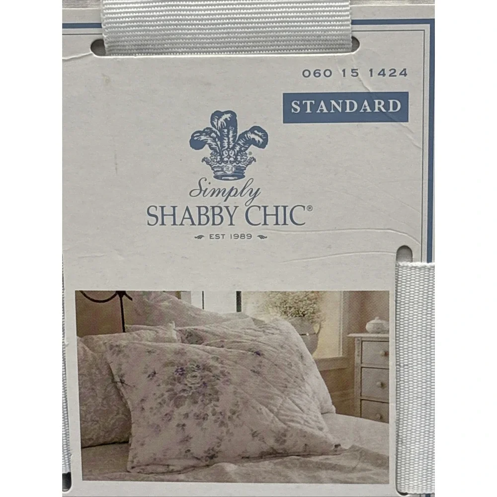 Simply Shabby Chic Rachel Ashwell BRITISH ROSE Patchwork Pillow Sham STANDARD -1